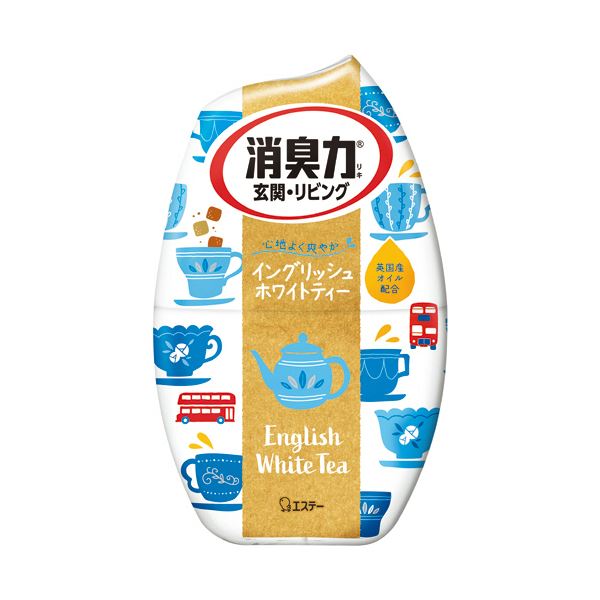 【商品名】 （まとめ） エステーお部屋の消臭力 イングリッシュホワイトティー 400m L 1セット（3個） 【×2セット】