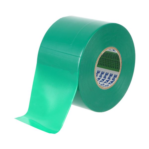 【商品名】 （まとめ） ニトムズビニルテープ No.21 幅広 50mm×20m 緑 J3423 1巻 【×3セット】