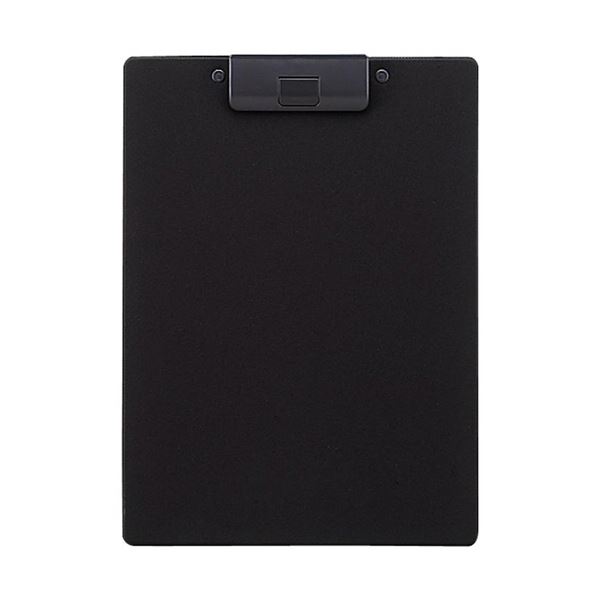 【商品名】 リヒトラブクリップボード（捺印対応） A4タテ 黒 A-2980-24 1セット（10冊）