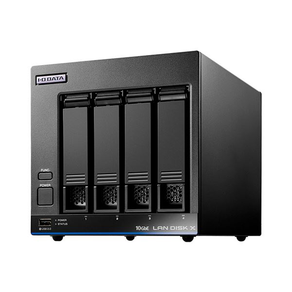 【商品名】 アイオーデータ10Gb E＆マルチギガビット Linux 法人4ドライブNAS（5年保証・データ復旧） 16TB HDL4-XA16B1台