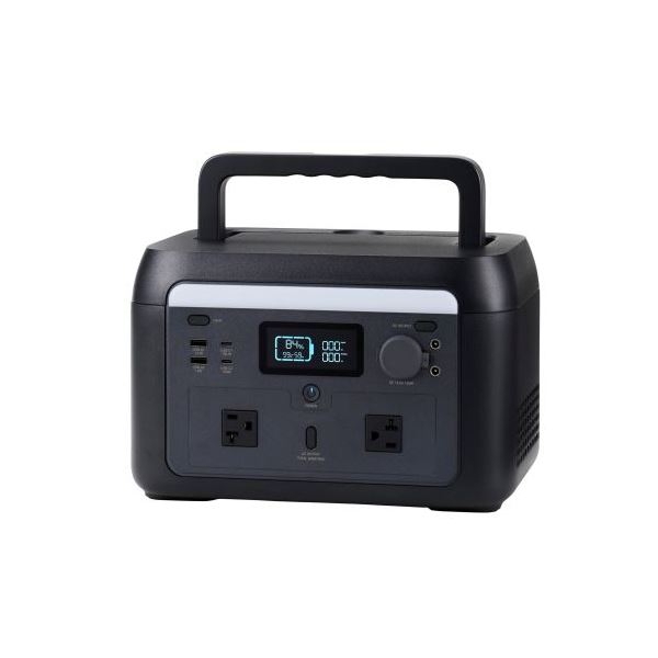 【商品名】 エレコム ポータブル電源 500P (容量 512Wh / AC出力 600W) ブラック DE-PS500PBK 【ジャンル・特徴】 ポータブル電源 500P (容量 512Wh / A
