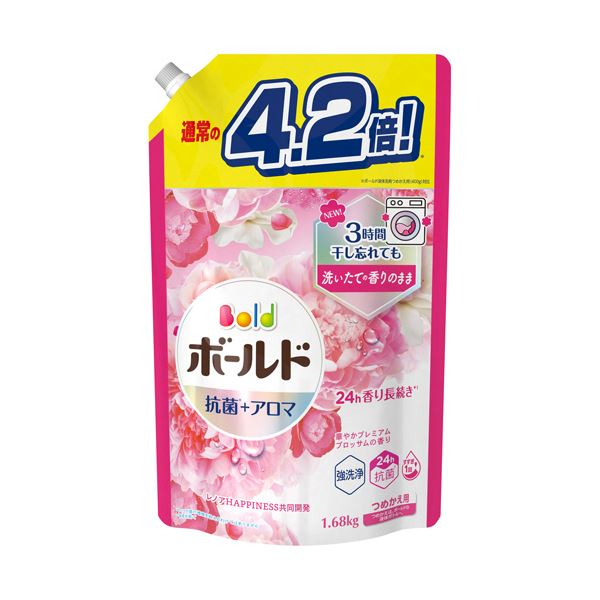 【商品名】 （まとめ） P＆Gボールドジェル 華やかプレミアムブロッサムの香り つめかえ用 ウルトラジャンボサイズ 1680g 1パック 【×5セット】