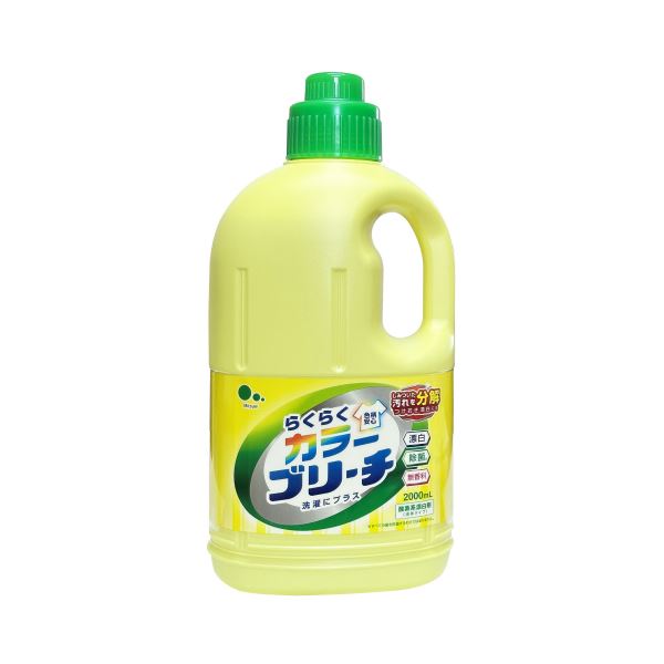 【商品名】 （まとめ） ミツエイらくらくカラーブリーチ 本体 2L 1本 【×10セット】