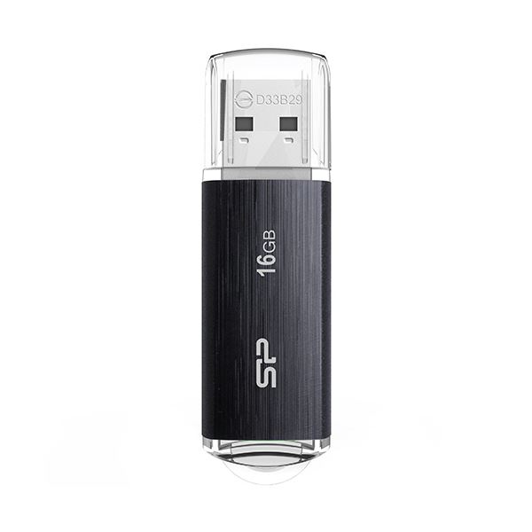 【商品名】 （まとめ） シリコンパワーUSB3.2 Gen1対応 フラッシュメモリ Blaze B02 16GB ブラック SP016GBUF3B02V1K 1個 【×5セット】