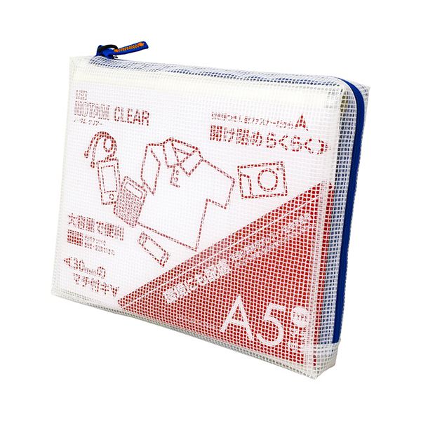 【商品名】 （まとめ） サクラクレパスノータム クリアー A5タイプ マチ付 ブルー UNCM-A5#36 1個 【×5セット】