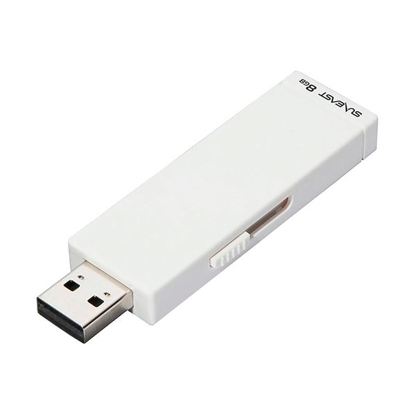 【商品名】 （まとめ） 旭東エレクトロニクス SUNEAST USB2.0フラッシュメモリ 8GB ホワイト SE-USB2.0-008GBST11個 【×5セット】