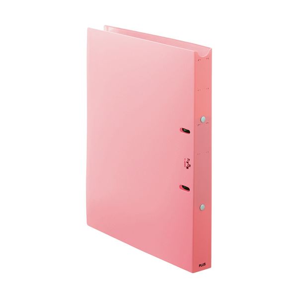 【商品名】 （まとめ） プラス たすけあ利用者カルテ リングファイル 厚幅 A4タテ 背幅33mm ピンク FL-808RF-PK 1冊 【×5セット】
