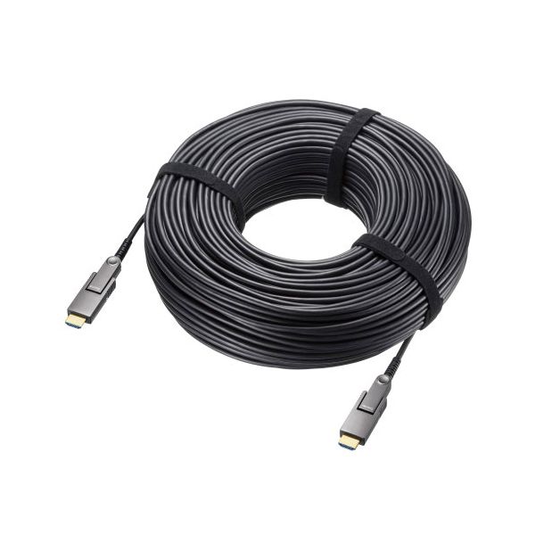 【商品名】 サンワサプライ 4K60Hz対応光ファイバHDMIケーブル 100m ブラック KM-HD20-PFBAD100 [ KM-HD20-PFBAD100 ]