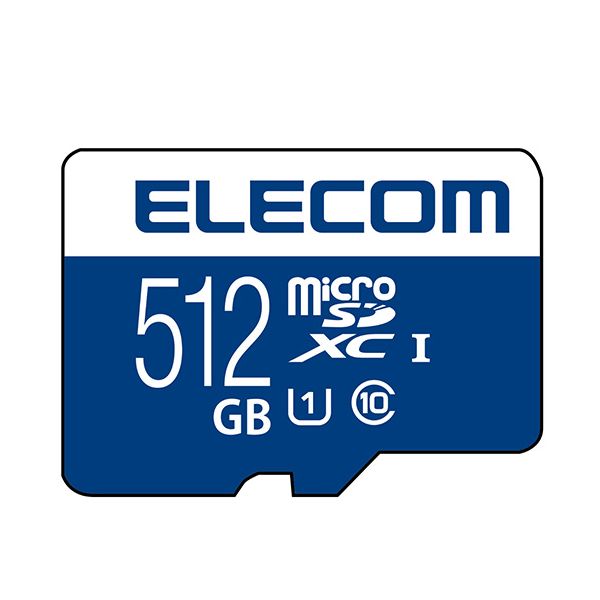 【商品名】 エレコム micro SDXCカード512GB MF-MS512GU11R 【ジャンル・特徴】 デジタルカメラやスマホに便利！データ復旧サービス付 [ MF-MS512GU11R ]