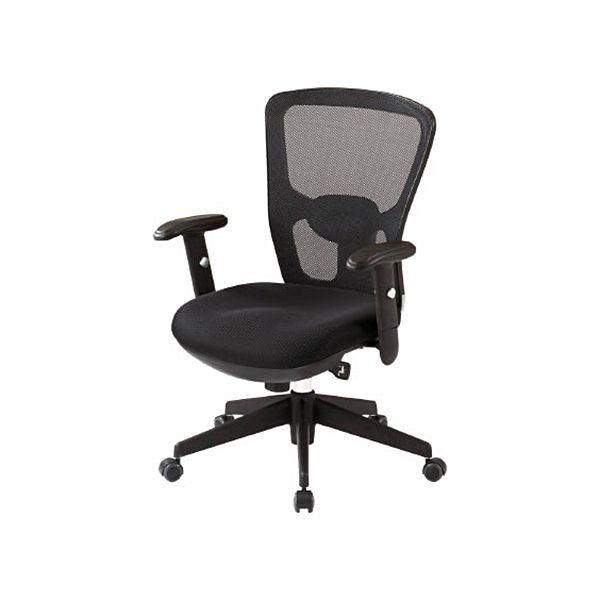 【商品名】 TRUSCO オフィスチェア 背面メッシュタイプ肘付 MC-5A 1脚 組立式 [ MC-5A ]