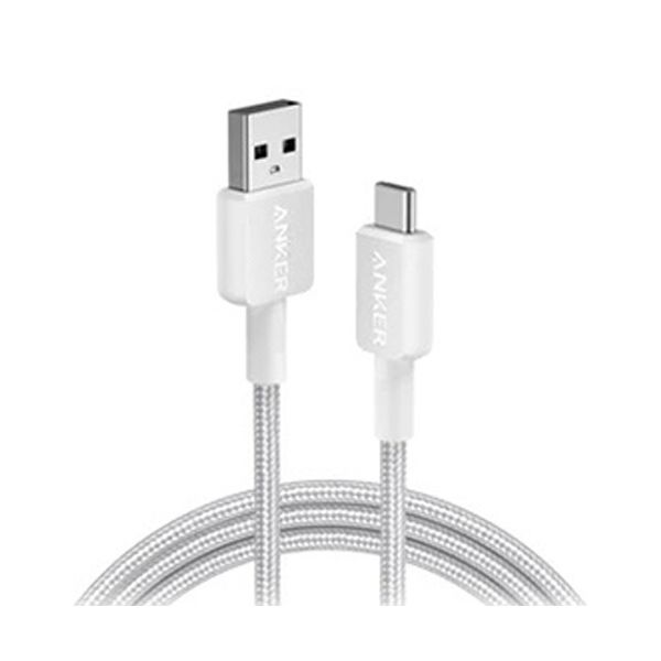 【商品名】 （まとめ） アンカージャパン ANKER 322 USB-C＆USB-A ケーブル（USB2.0対応） 1.8m ホワイト A81H6N21 1本 【×2セット】 [ A81H6N21 ]