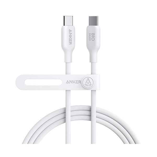 【商品名】 アンカージャパン ANKER 543 エコフレンドリーUSB-C＆USB-C ケーブル 1.8m ホワイト A80E2N21 1本 【ジャンル・特徴】 エコフレンドリー素材採用 [ A80