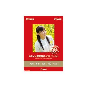 【商品名】 キヤノン（Canon）写真用紙・光沢 ゴールド A4 100枚 GL-101A4100 2310B014 【ジャンル・特徴】 写真に使えるプリント用紙、写真用紙、光沢紙、フォトペーパー [