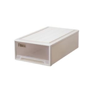 【商品名】 天馬 Fits フィッツケース ロングL W440×D740×H230mm カプチーノ 1個 【ジャンル・特徴】 机上整理／収納用品 ボックス型収納 [ Fitsケ-ス(ロングL) カプチ