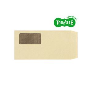 【商品名】 TANOSEE 窓付封筒 裏地紋付 長3 70g/m2 クラフト 業務用パック 1箱(1000枚) 【ジャンル・特徴】 ノート・ふせん・紙製品 封筒 窓付封筒 [ MN3-1000K ]